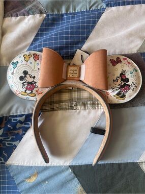 Dooney & Bourke Brown Leather Minnie Mouse Ear Headband